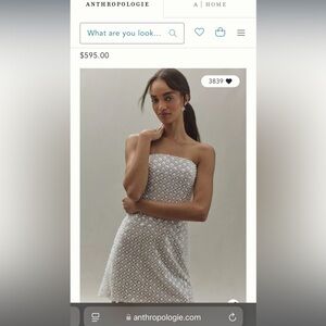 Watters Crescendo Strapless Bow Mini Dress